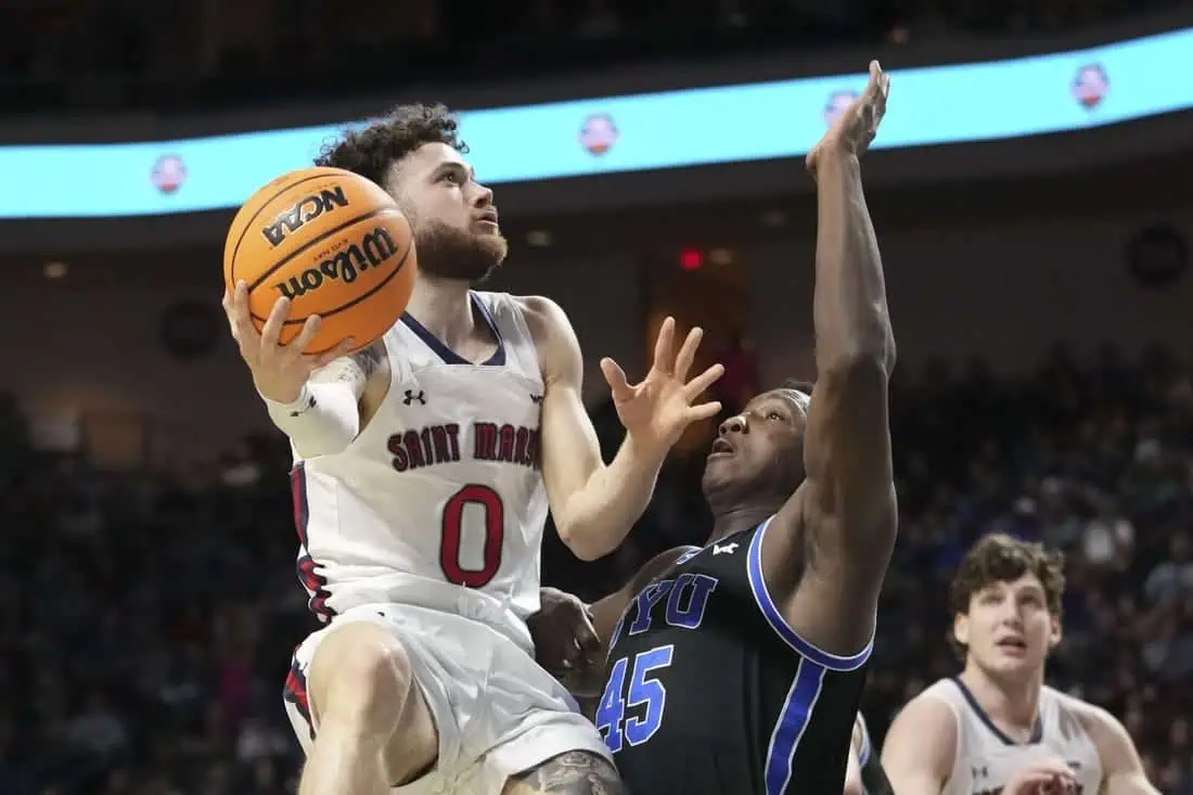 NCAA Basketball: West Coast Conference Tournament Semifinals - BYU vs Saint Marys