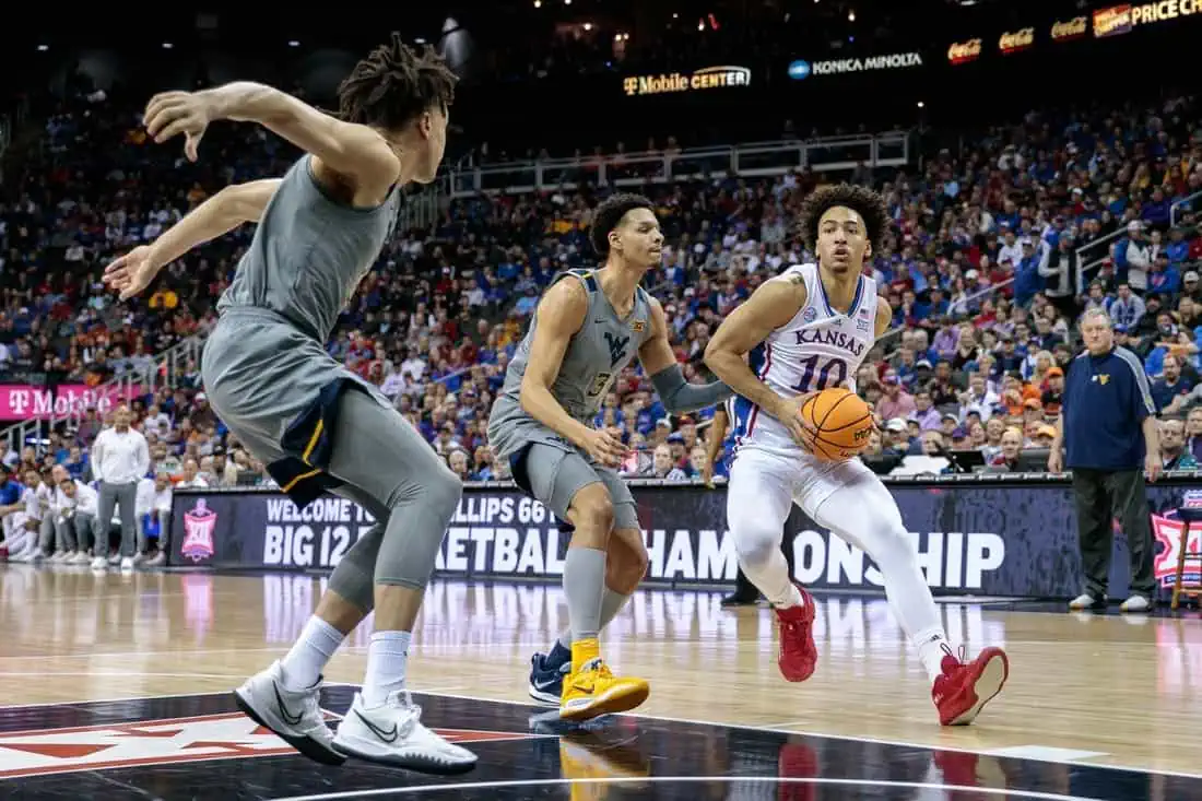 NCAA Basketball: Big 12 Conference Tournament Quarterfinals - Kansas vs West Virginia