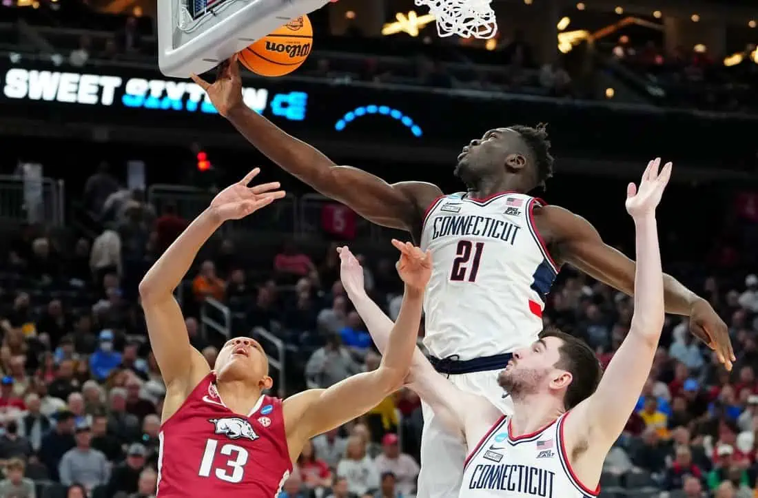 NCAA Basketball: NCAA Tournament West Regional-Arkansas vs UCONN