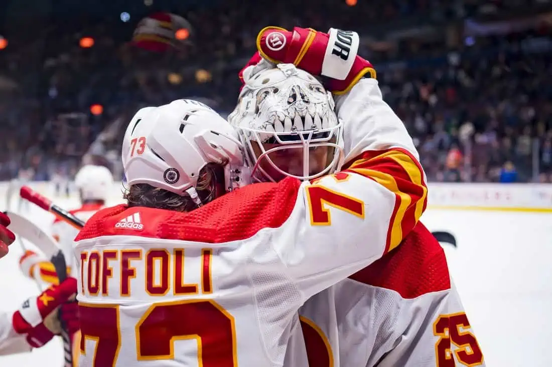 NHL: Calgary Flames at Vancouver Canucks