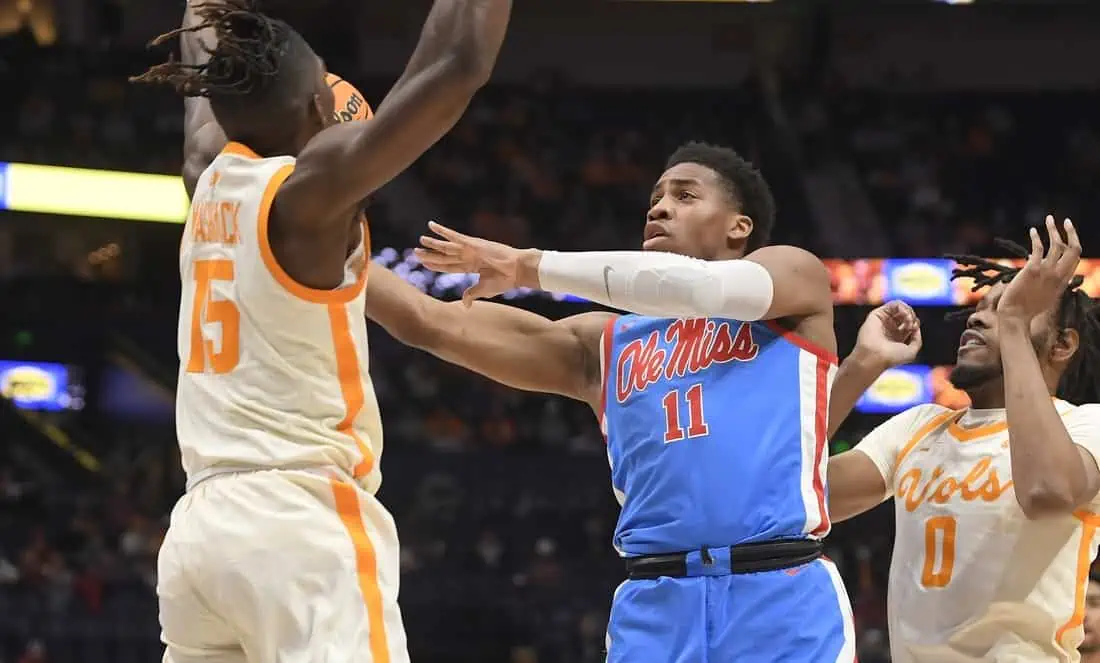 NCAA Basketball: SEC Conference Tournament Second Round - Tennessee vs Ole Miss