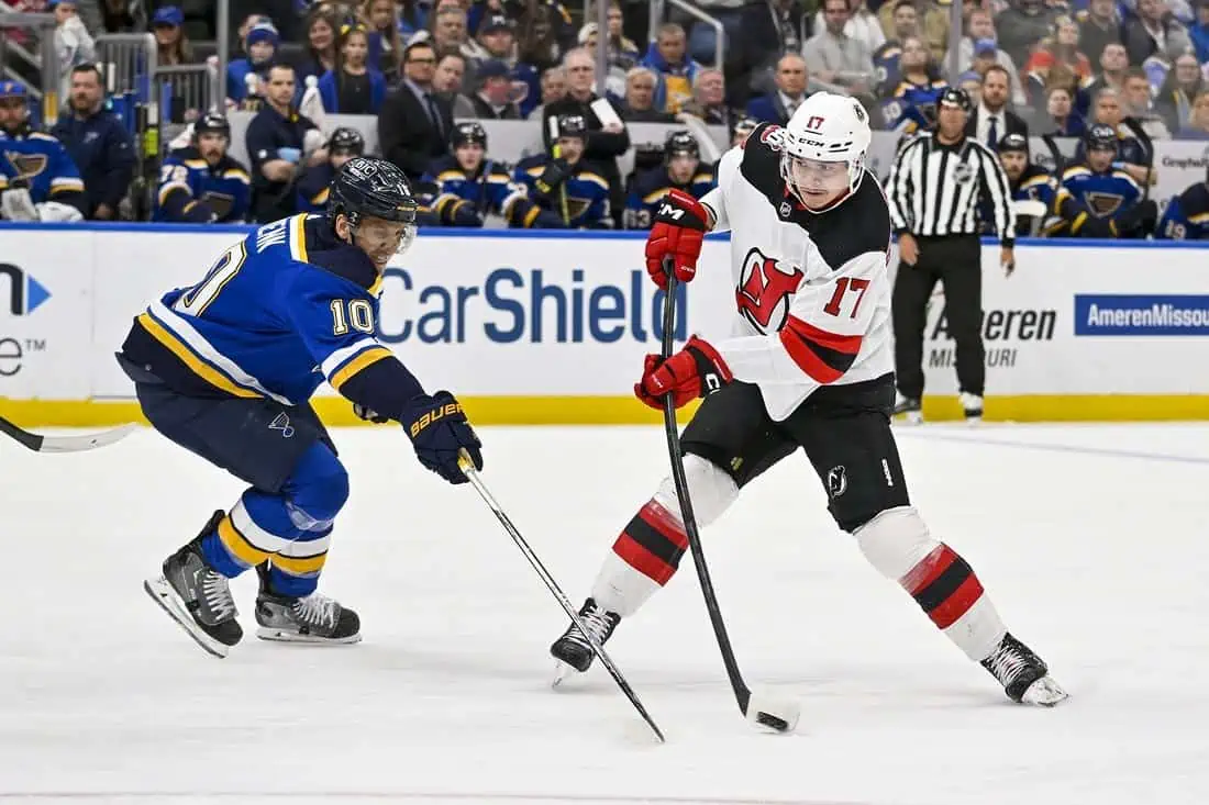 NHL: New Jersey Devils at St. Louis Blues