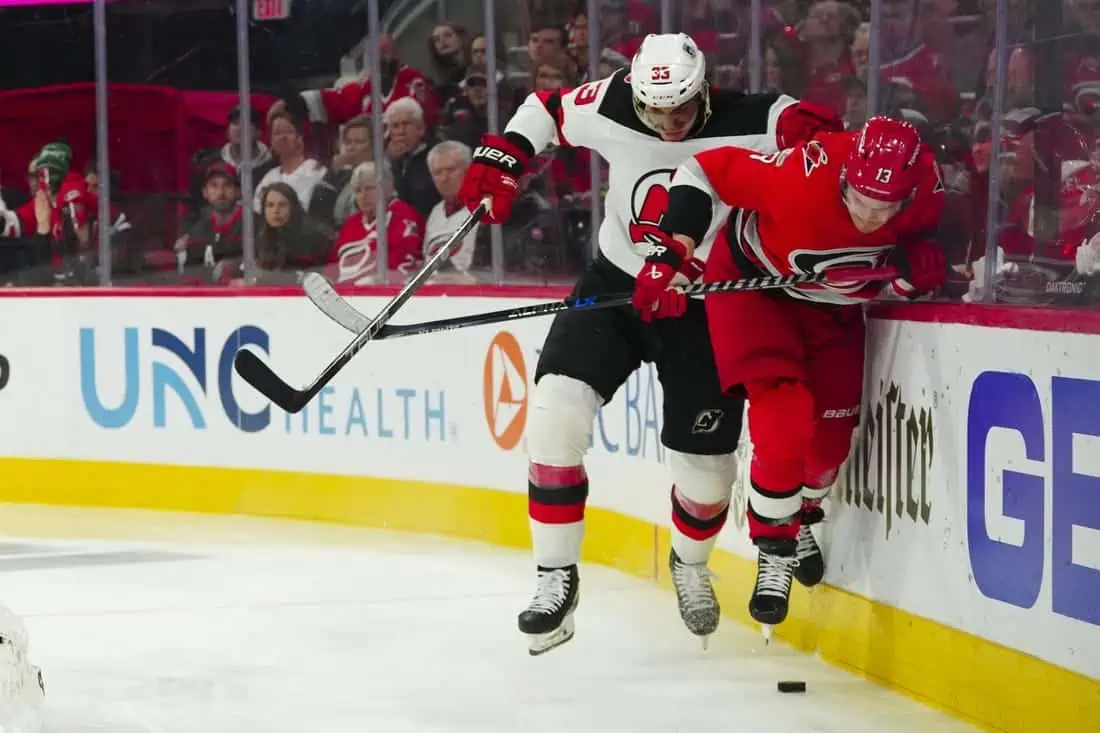 NHL: Stanley Cup Playoffs-New Jersey Devils at Carolina Hurricanes