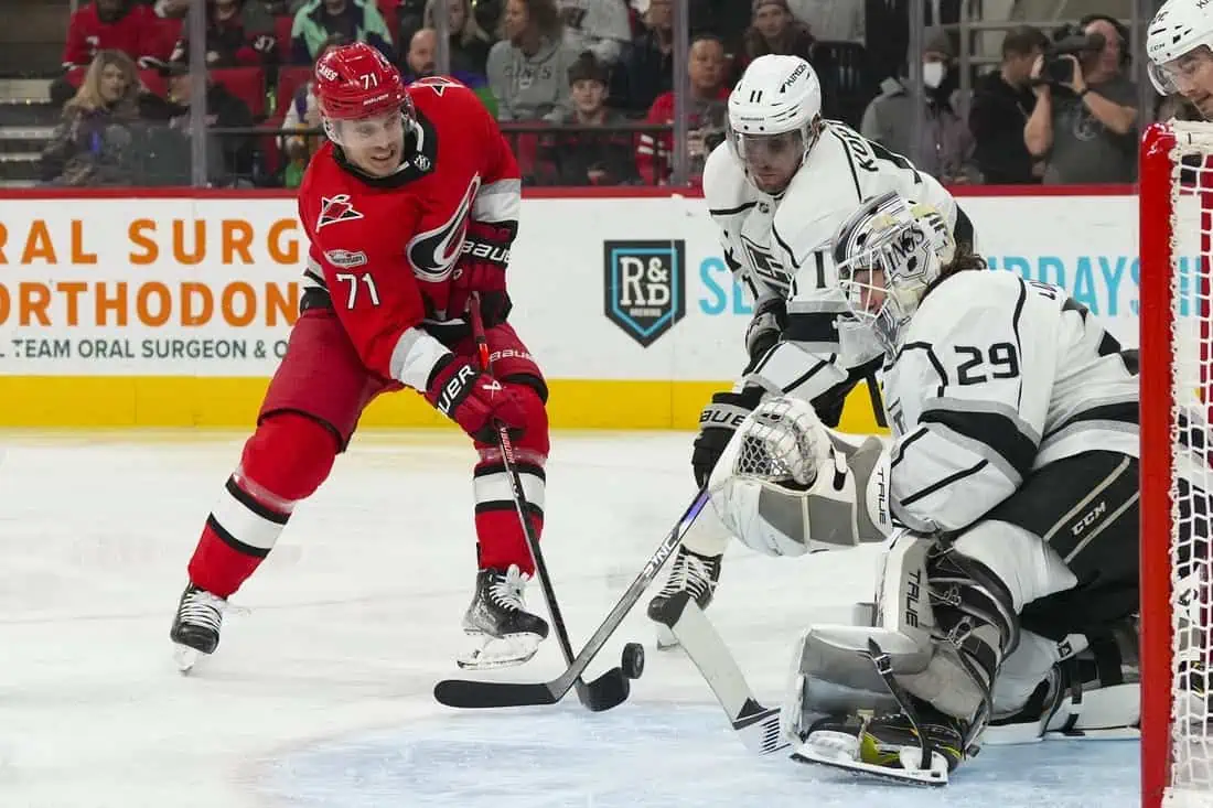 NHL: Los Angeles Kings at Carolina Hurricanes