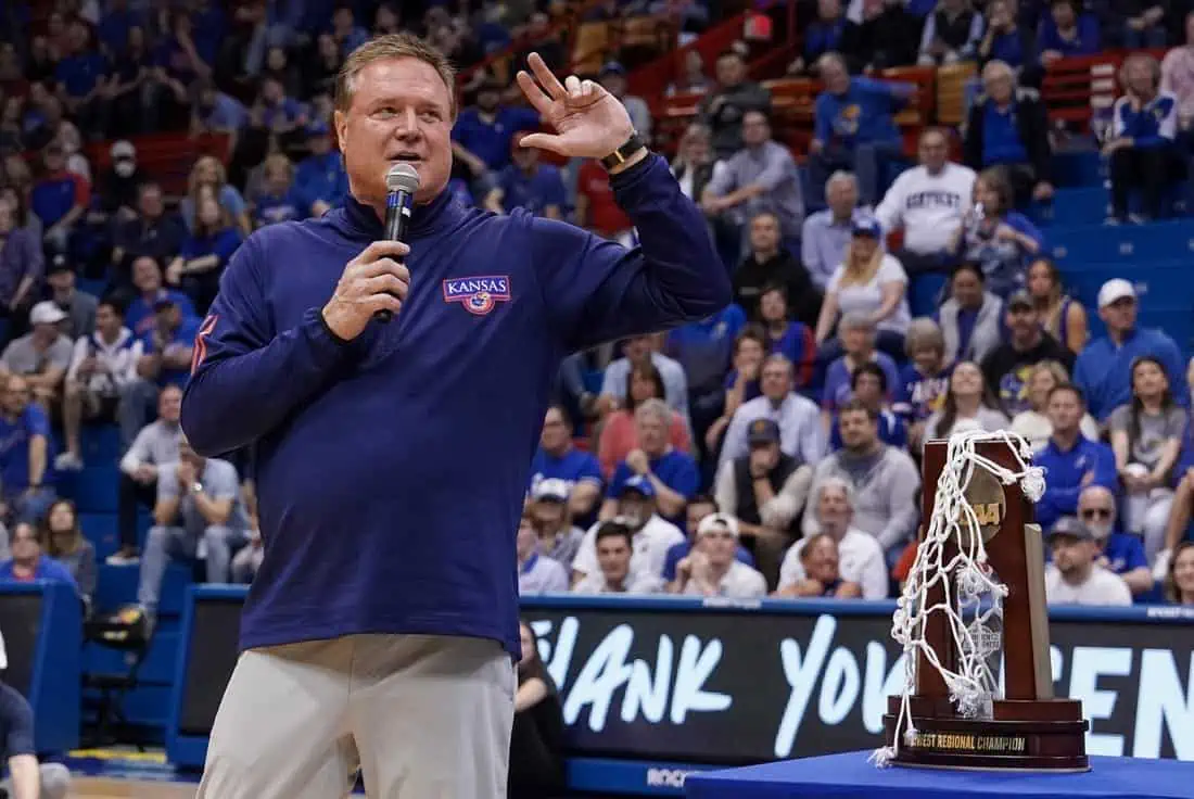 NCAA Basketball: Texas Tech at Kansas