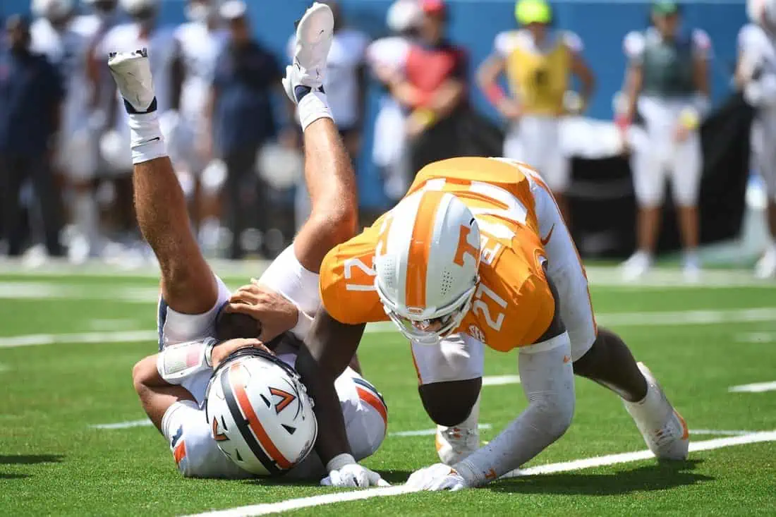 NCAA Football: Virginia at Tennessee