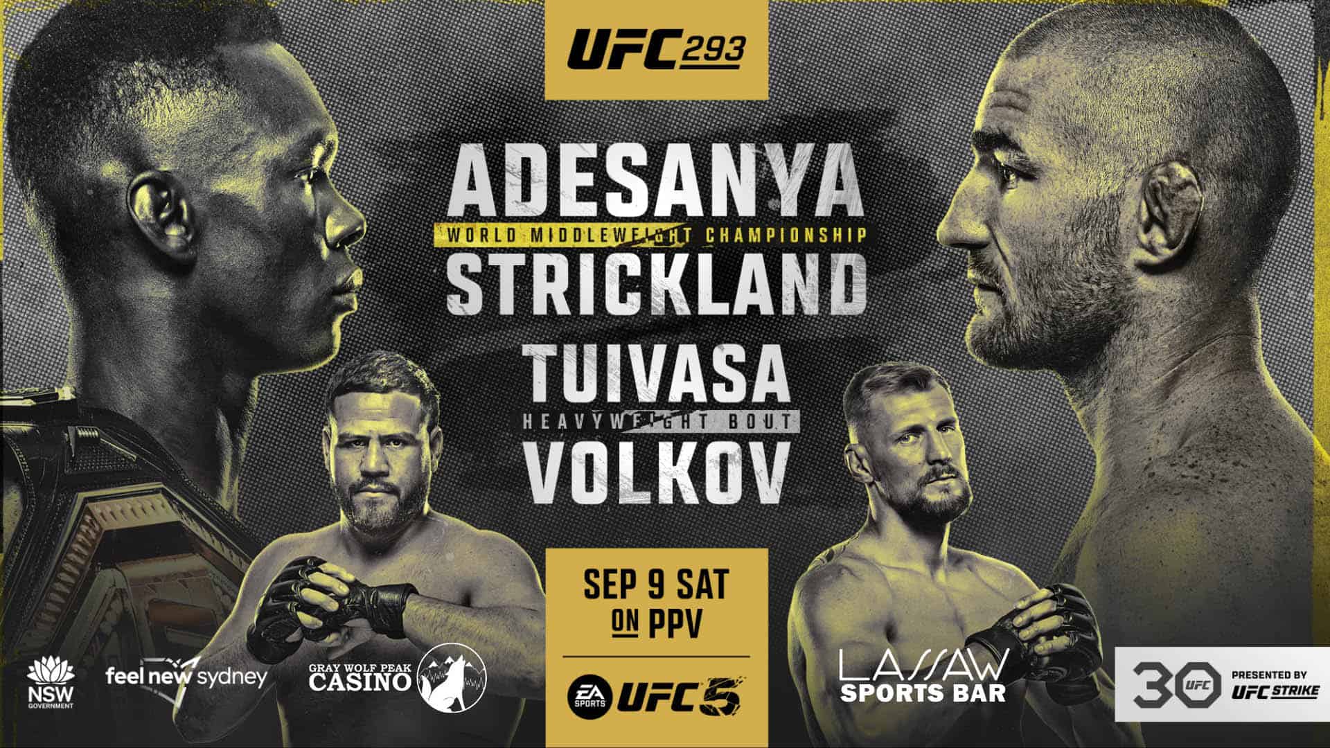 UFC 293 Predictions