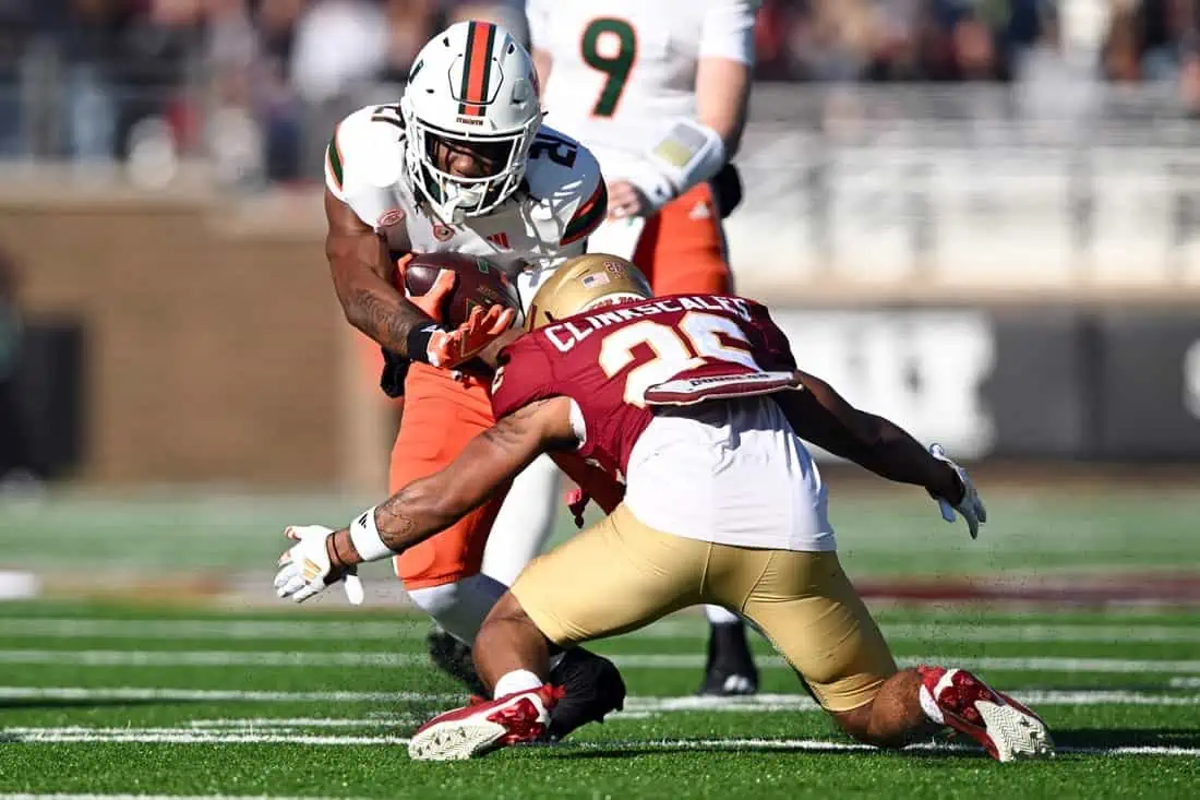 NCAA Football: Miami at Boston College