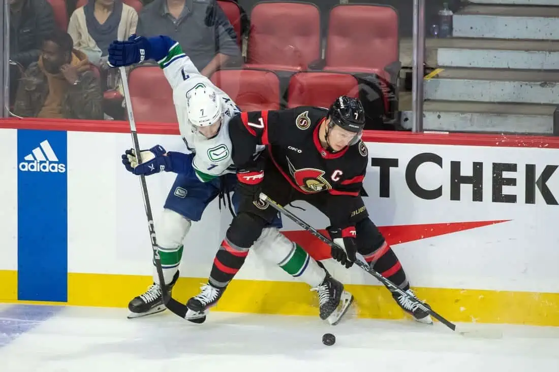 NHL: Vancouver Canucks at Ottawa Senators