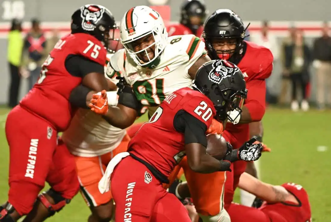 NCAA Football: Miami at North Carolina State