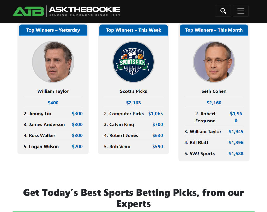 Picks in AskTheBookie