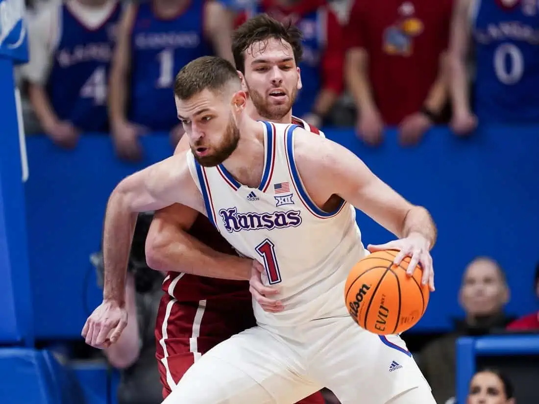 NCAA Basketball: Oklahoma at Kansas