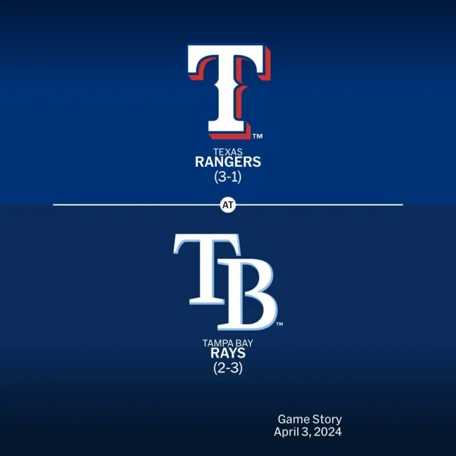 rays vs rangers